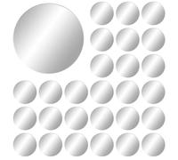 100 Piezas Placa Autoadhesiva Metálica para Chapas, 30 mm X 0,3 mm Metalico Redondo para Imanes Estantería Tonie Figuras,Metálicos para Pegar, Placa Acero Inoxidable Autoadhesivos para Imanes