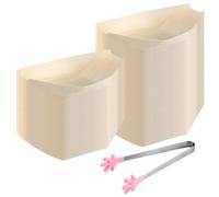 100 Piezas Platos Desechable Cuencos de Postre de Aperitivo Desechables Forma de Barco Cuenco 17×9 cm Madera platos desechables para guardar aperitivos biodegradables vajilla ecológica desechable