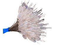 100 piezas profesionales de perlas de silicona espaciales de frijoles ovalados para línea de pesca, clavija de pesca ovalada grande