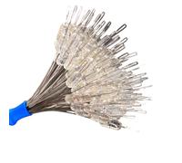 100 piezas profesionales de perlas de silicona espaciales de frijoles ovalados para línea de pesca, clavija de pesca ovalada grande