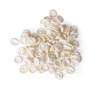 100 piezas protectores de dedos para arte de uñas y electrónica, guantes de goma impermeables para un manejo limpio y seguro (blanco)