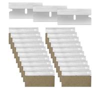 100 Piezas Recambio Rasqueta para Rascador Vitroceramica Cuchillas para Rasqueta Cuchillas Recambios de Vitroceramica para Ventanas,Hornos,Acero Inoxidable(Plata)