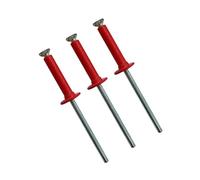 100 Piezas Remaches de Expansión Cabeza Plana 3,2mm 4mm, Alu Rojo Remaches Flor con Cabeza Cúpula para Madera Hojas Metal Delgadas Plásticos Barcos Pesca Reparación Carrocerías(4X13mm)