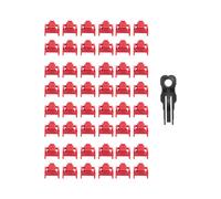100 Piezas Rojo RJ45 Puerto Ethernet LAN Hub Anti-Polvo Cubierta TapóN Protector de Bloqueo con Cerradura y Llave Patentada