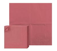 100 Piezas Rosa Servilletas Cocktail, 25x25cm Toallas de Papel Tex Touch, Servilletas de de Color Sólido Guata de 2 Capas, Servilleta Papel Decoradas para Boda, Cena, CumpleañOs, Aniversario De Novia