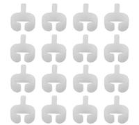 100 piezas Rueda de Riel para Cortina Plástico Blanco Cojinete 7-9mm | Diseño Compacto y Discreto, Perfil Reducción de Ruido, Adecuado para Cortinas y Cortinas de Ducha