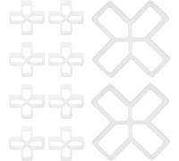 100 Piezas Separadores de Baldosas de 10mm, PVC Blanco | Forma Cruz, para Paredes y Losas, Instalación Ordenada y Estable, Evita Movimiento Curado