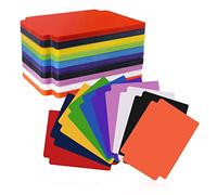 100 piezas Separadores de Tarjetas Coleccionables, 93x69 Mm Separadores Tarjetas con Pestañas Card Divider de Plástico para Juegos Deportes Cajas de Almacenamiento Carpetas (10 Colores)