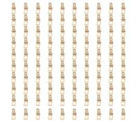 100 piezas sin conectores macho aislados para una conductividad eléctrica eficiente, ajuste industrial automotriz, terminales de latón de alta conductividad