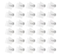100 Piezas Soporte de Estante en Ángulo 45° Blanco