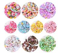 100 piezas Surtido de Charms de Slime, Caramelo lindo Adornos de Donuts Adornos Cabujones de resina de fondo plano para hacer manualidades Scrapbooking Manualidades de bricolaje Estilo aleatorio
