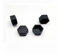 100 piezas tapa de tuerca hexagonal tapa plana pernos tapas protectoras M5 M6 M8 M10 M12 M16 tuerca muebles tornillos pernos accesorios Kit-M6x10 30 piezas, negro
