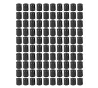 100 Piezas Tapas de Extremo de Poste de Cerca Eléctrica Inserto de Enchufe Tapas de Poste de Cerca Redondas de Plástico Tapa de de Cerca Electrónica de Pulso de Alto Voltaje Negro (25mm)