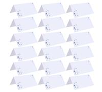 100 Piezas Tarjeta de Mesa de Papel Espacio para Escribir | Forma de Tienda Integrada, Estable sobre Mesas, Montaje Fácil, para Buffets y Asientos Organizados
