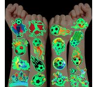 100+ Piezas Tatuajes Temporales Niños,Futbol Niño Juguetes Niños 3 4 5 6 7 8 9 10 11 12 Años Luminoso Football Pegatinas Infantiles Regalo Niño 3 4 5 6 7 8 9 10 11 12 Años Piñata Cumpleaños Infantil