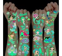 100+ Piezas Tatuajes Temporales Niños Sirena,Tatuajes Niñas Pegatinas Infantiles Juguetes Niños 3 4 5 6 7 8 9 10 11 12 Años Detalles Cumpleaños Niño Sirenas Juguetes Niñas Piñata Cumpleaños Infantil