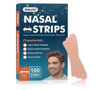 100 Piezas Tiras Nasales Antironquidos para Roncar y Respirar, Tiras para la Nariz para Deportes y Sueño, Ayuda a Dejar de Roncar y Alivio de la Congestión Nasal, Anti Ronquidos (Marrón Claro)