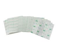 100 piezas transparente impermeable vendaje yeso cinta antialérgica película de PU cinta de fijación de heridas antialérgica para la piel, apósitos y cara (10x12cm)