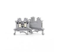 100 piezas UK-2.5B 24-12AWG Bloque de terminales de cable for riel DIN, conector de tornillo, UK2.5(GRAY)