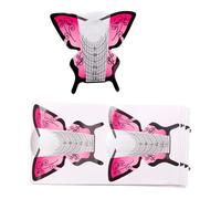 100 piezas uñas formando papeles práctico pegamento manicura entrenamiento suministros uñas elegante creación artística en cualquier ocasión formas de uñas amigables