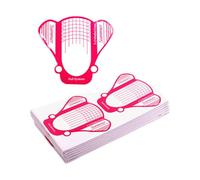 100 piezas uñas formando papeles práctico pegamento manicura entrenamiento suministros uñas elegante creación artística en cualquier ocasión formas de uñas amigables