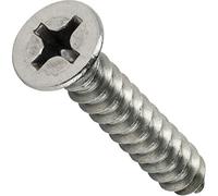 100 piezas US Inoxidable 316#06 A4 18 x 1" máquina autorroscante tornillo de cabeza plana tipo A Phillips