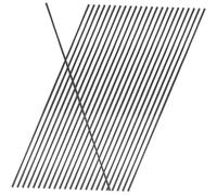 100 Piezas Varillas Difusoras de Fibra Negra para Perfume