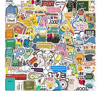 100 Piezas Vuelta A La Escuela Pegatinas Para Estudiantes, Niños, Coloridos Ciencia Pegatinas Paquetes Para Portátiles, Botellas De Agua, Libros, Impermeables Para Profesores, Suministros Escolares