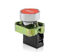 100 piezas XB2-BA3351 XB2-BA3341 NO/NC Pulsador plano momentáneo con interruptor de marca de 22 mm 100 piezas(XB2-BS442)