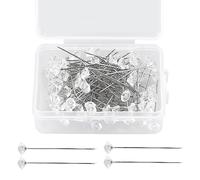 100 pín de cristal diamante, pines transparentes, flores de cristal, para bodas, decoraciones, manualidades