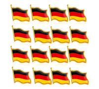 100 pines de aceite de bandera alemana ideales para accesorios del orgullo nacional, vacaciones y desfiles nacionales con fijación segura