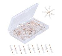 100 pines de empuje transparentes, para oficina, casa, póster, imagen, tablón negro