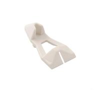 100 pines de plástico blanco para estantes de 16 mm, clavijas de soporte autoblocantes con estructura triangular, clips pequeños para estantes, 40 x 20 mm