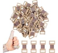 100 pinzas de vendaje elástico, pinzas para vendaje, pinza de vendaje elástica, abrazadera de aluminio, pinzas de vendaje elástico para diferentes tipos de vendajes, material de vendaje