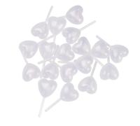 100 pipetas líquidas de plástico de 4 ml con forma de corazón, cuentagotas de grado alimenticio, pipetas para apretar para decoración de postres de chocolate, helado (amor)