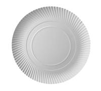 100 platos, cartón "Pure" diámetro 32 cm 2 cm blanco
