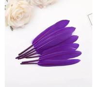 100 plumas de pato, accesorios artesanales para decoración, bricolaje, creativo, para ocio, atrapasueños, carnaval, fiesta, pendientes, plumas de boda, color morado, 100 unidades