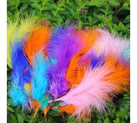 100 plumas de pavo de plumas de pavo para manualidades, decoración de atrapasueños, color verde claro