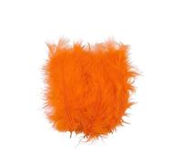100 plumas de pavo puntiagudas, plumas de colores, accesorios de decoración de boda, caja de regalo, hecho a mano, color naranja, 10 ~ 13 cm, 100 unidades