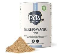 100% polvo de mejillón verde para función articular, muy alto contenido en glicosamaminoglicanos (3.5%), para perros y gatos, 150 g de polvo de mejilla verde de labios