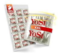 100 preservativos de la marca YOSI - XXL - preservativos extra grandes | Más espacio y un ajuste óptimo - 56 mm de ancho - preservativos extra grandes para una experiencia intensa - Condones XXL