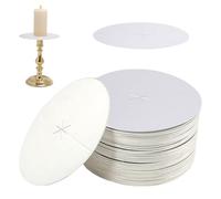 100 Protectores De Papel Para Velas, 8 Cm, Para Evitar Goteos De Cera, Ideales Para Fiestas, Ceremonias, Iglesias Y El Hogar