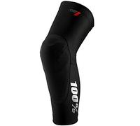 100% Prozent Teratec Knie Schoner Protektor Fahrrad Mountain Bike Freeride Downhill Enduro, HU-PRT-0020, Farbe Schwarz, Größe M