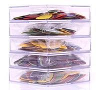 100 Púas de Guitarra de Color, 6 Púas de Guitarra de Diferente Grosor, Púas de Guitarra Eléctrica Acústica, Púas de Guitarra Premium para Guitarra Acústica, Ukelele, Bajo