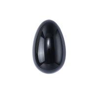 100% Pure Natural Black Quartz Yoni Egg Set Kegel Ejercitador Bolas Jade Masajeador,4x2.5cm,ninguna Caja