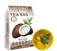 100% Pure Natural Herbal Tea, Coconut Oolong Tea Bag, 250g/8.81oz (5g*50bags), 椰子乌龙茶,sin aditivos, no modificado genéticamente