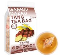 100% Pure Natural Herbal Tea, Ganmai Dazao Tang Tea Bag, 480g/16.93oz (16g*30bags) 甘麦大枣汤 pastel de trigo dulce trigo de agua, regaliz, descafeinado, sin aditivos, no modificado genéticamente