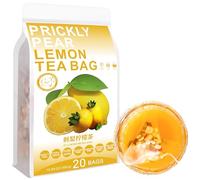 100% Pure Natural Herbal Tea, Prickly Pear Lemon Tea Bag, 300g/10.58oz (15g*20bags), 刺梨柠檬茶 pera espinosa, tabletas de limón, espino, té de hierbas combinado
