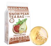 100% Pure Natural Herbal Tea, Reed Root Fig Snow Pear Soup Tea Bag, 250g/8.81oz (10g*25bags), 芦根无花果雪梨汤, Raíces de hierba blanca, higos, descafeinado, sin aditivos, no transgénicas