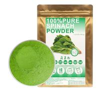 100% Pure Spinach Flour 菠菜粉 100g/3.52oz polvo de espinacas, polvo verde para jugos, batidos, sopas, platos a la parrilla y recetas